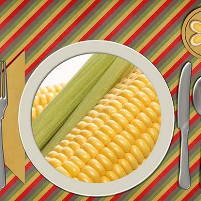 CORN! - Vegatables placemat set