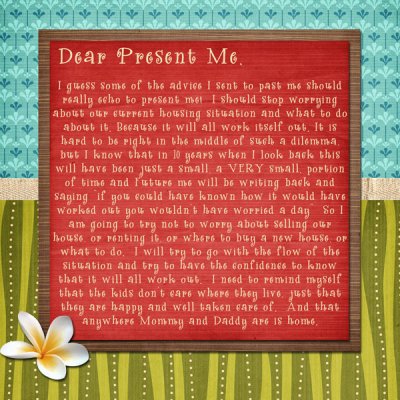 Letters to Me-Present