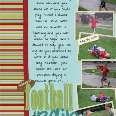 Football in the Rain