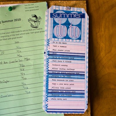 Summer to do list