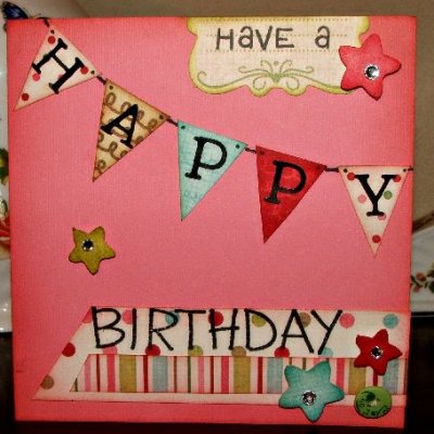 Happy birthday hybrid card