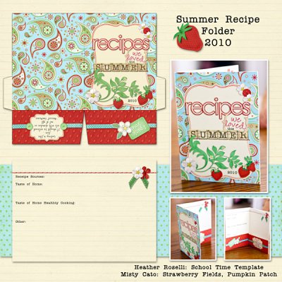 Summer Recipe Folder