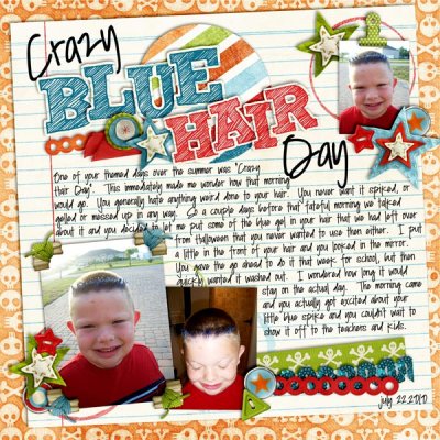 Crazy Blue Hair Day
