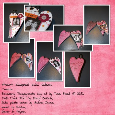 Heart-shaped mini album