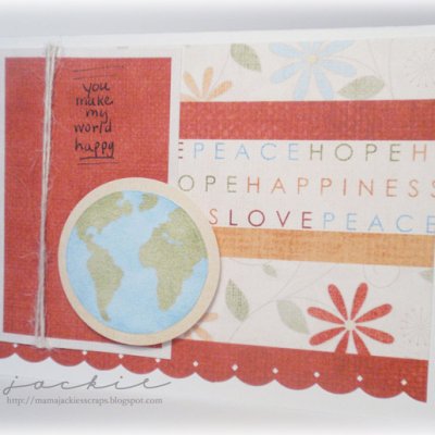 You Make My World Happy Card