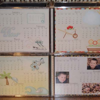 Hybrid calendar cubes