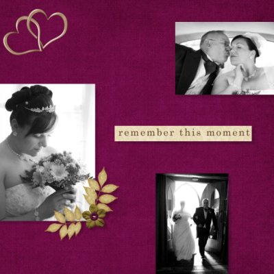 Caroline on her Wedding Day