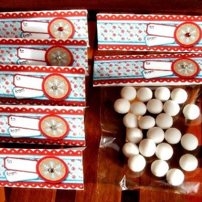 Christmas treat toppers