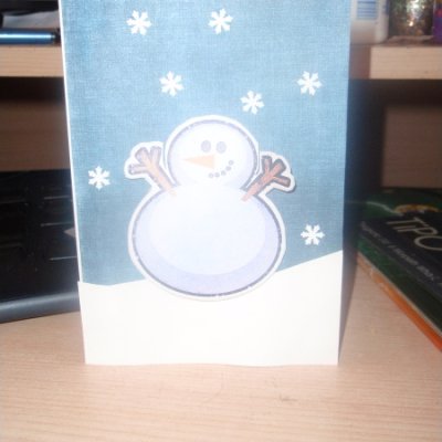 Snowman Xmas card
