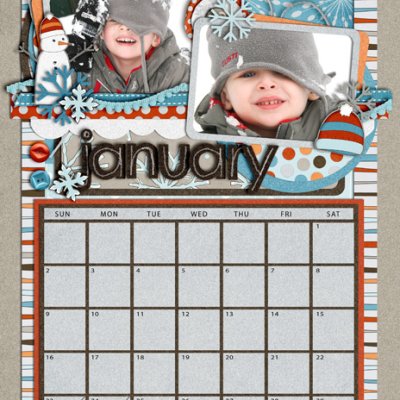 January Calendar Page