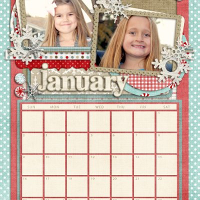 January Calendar Page