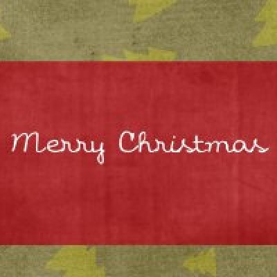 Merry Christamas label