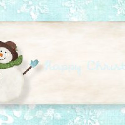 Happy Christmas label
