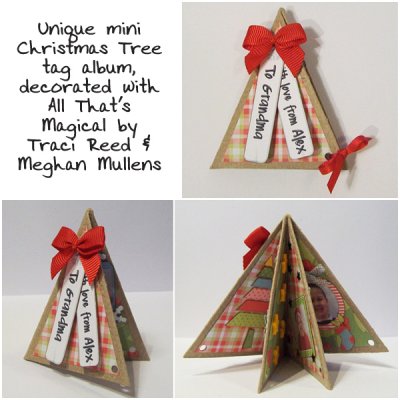 Christmas Tree mini tag album