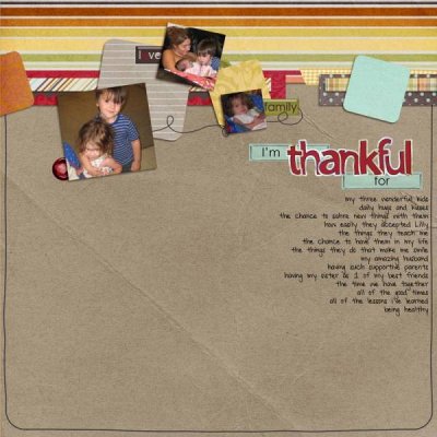 I'm thankful for