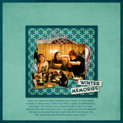 Winter Memories: Snow Ice Cream