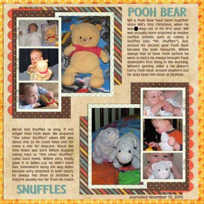 pooh bear & snuffles 2010