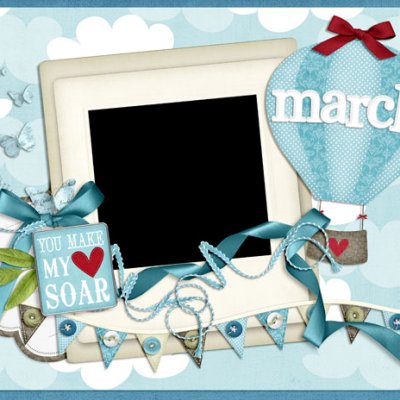 March calendar pages