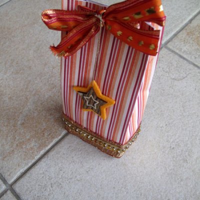 St Nicolaus treatbag :: Orange Striped
