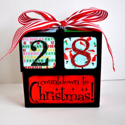 Countdown to Christmas blocks