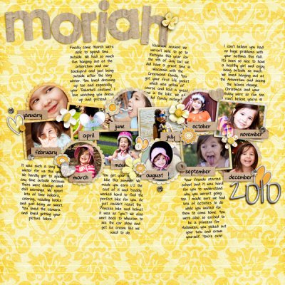 Moriah's Year In Review 2010