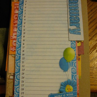 2011 birthday calender
