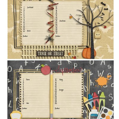 Birthday Book 2011 - September & October