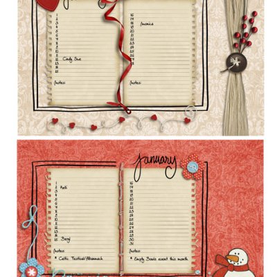 Birthday Book 2011 - January & February