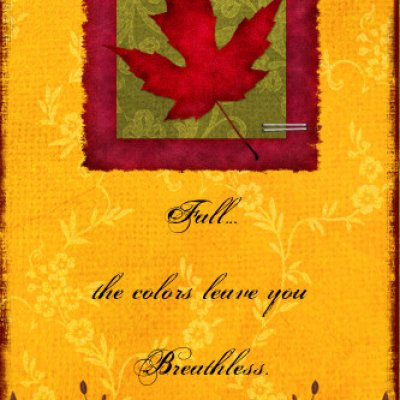 Fall Postcard Greeting