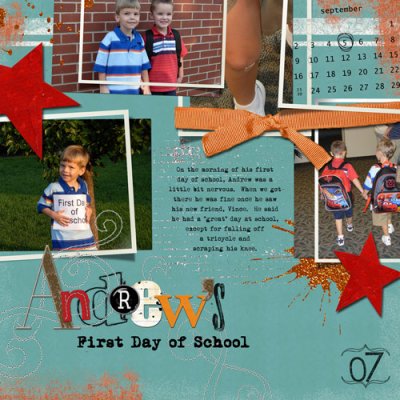 Andrews First Day of School