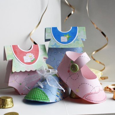 Onesie Gift Bag and Baby Shoes