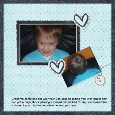 Torin's new haircut