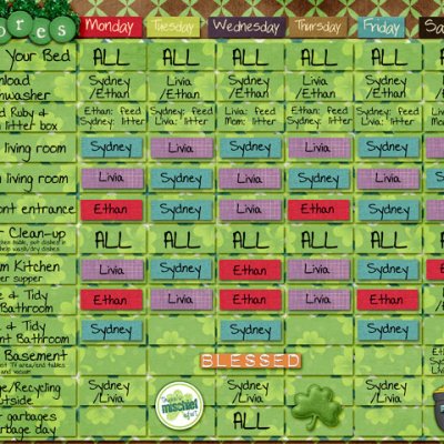 Chore Chart March 2011