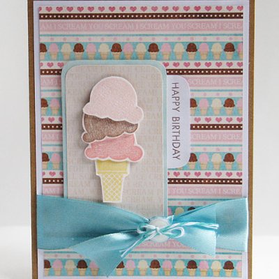 Ice Cream Birthday Card