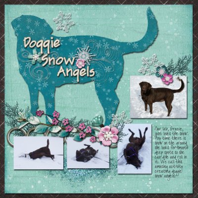 Doggie Snow Angels