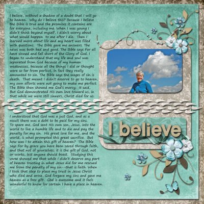 I believe
