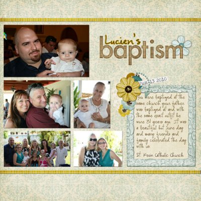Lucien's Baptism (2 page layout)