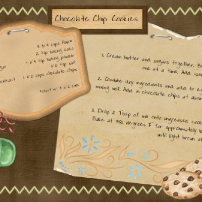 Chocolate Chip Cookies recipe card
