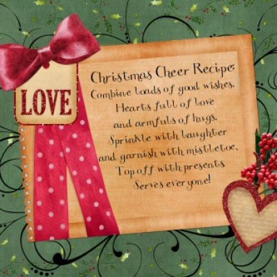 Christmas Cheer recipe card