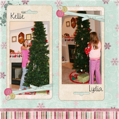 Tree Trim Party 2007 - the girls (left)