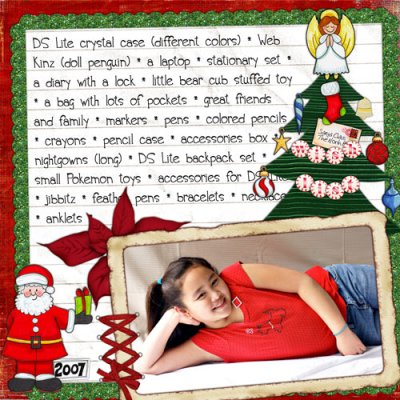 Wish List 2007-Raegan