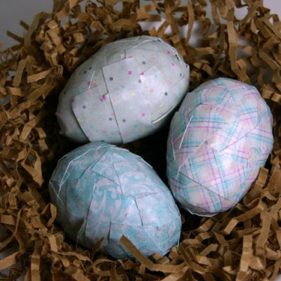 Paper Mache Spring Eggs