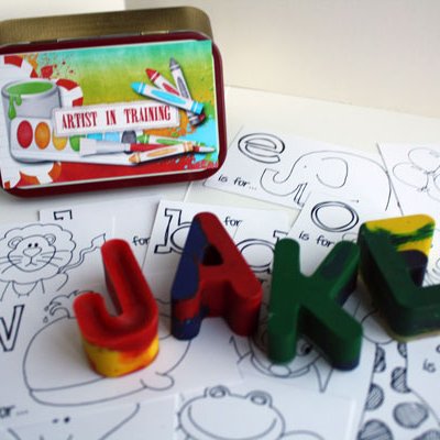 Recycled crayon box