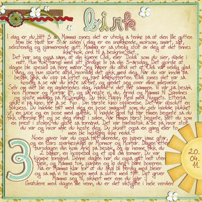 3 yrs - journaling