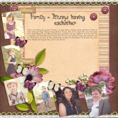 Family= Always being there for eachother