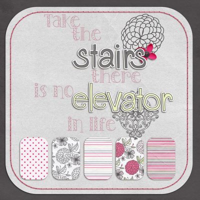 Take the stairs there is no elevator in life