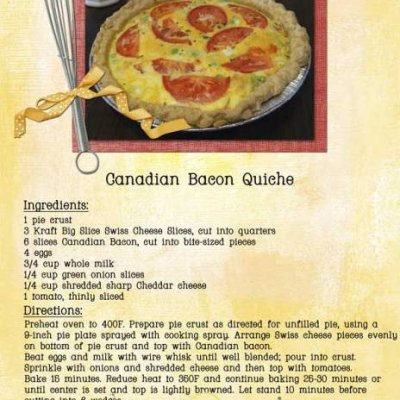 Canadian Bacon Quiche