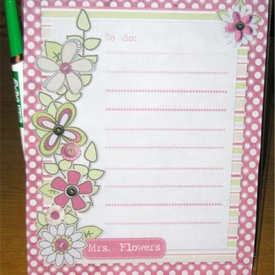 Dry erase flowers