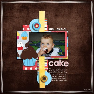 First taste of cake