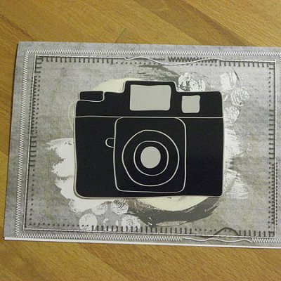 Camera postcard